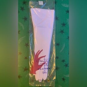 New Vintage 1960s White Contour Fit Gloves by Shalimar Size XL 15” NOS